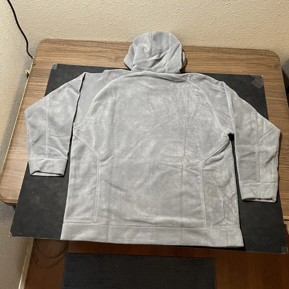 Nike Center Swoosh Hoodie Sweatshirt Velvet Vintage Velour Silver 90s ACG Hiking